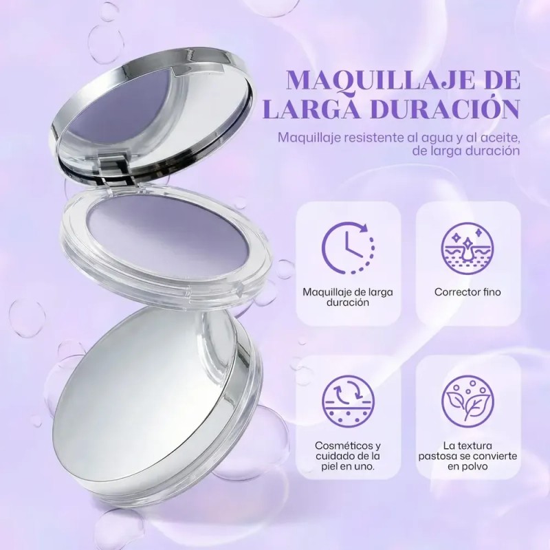 Polvo Compacto Mate De Lavanda, Control De Brillo 12h, Gdgs
