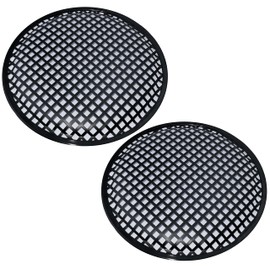 AERZETIX - C53602 - Set of 2 Mesh Mesh Protective Nets/Protective Grille/Loudspeaker Grille for Loudspeakers/Box Cases/Subwoofer - Diameter 260 mm 10'' - Colour Black - for Car