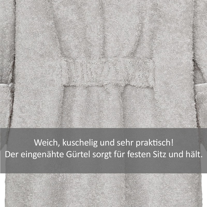 Smithy Bathrobe for Children, Girls, Boys, 100% Cotton Terry Towelling,