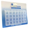 Medisure 7 DAY WEEKLY CLEAR 28 BOX TRANPARENT HANDY REUSEABLE