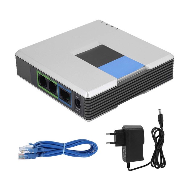 VoIP Gateway, Portable 2 Port Adapter Internet Phone Gateway SIP