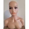 Luxar Beauté Realistic Female Mannequin Head with Shoulder PVC Head