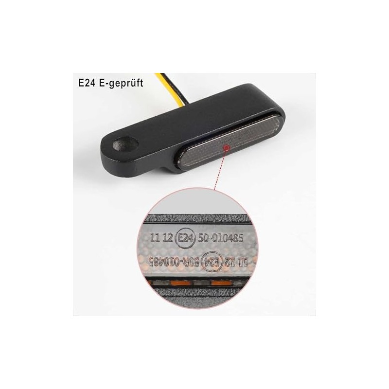 evermotor Pack of 2 12 V Mini 6 LED Universal