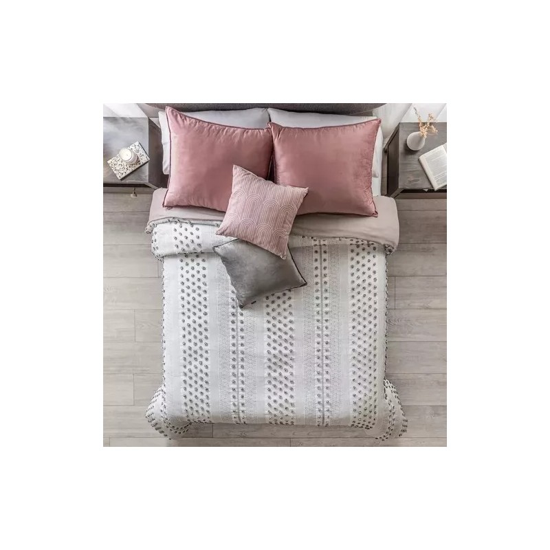 Vianney Funda De Duvet Valencia Gris Matrimonial/queen Size Vianney