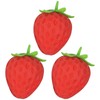3PCS Strawberry Squeeze, Giant Strawberry Squeeze, Soft Squeeze Strawberry Fidget