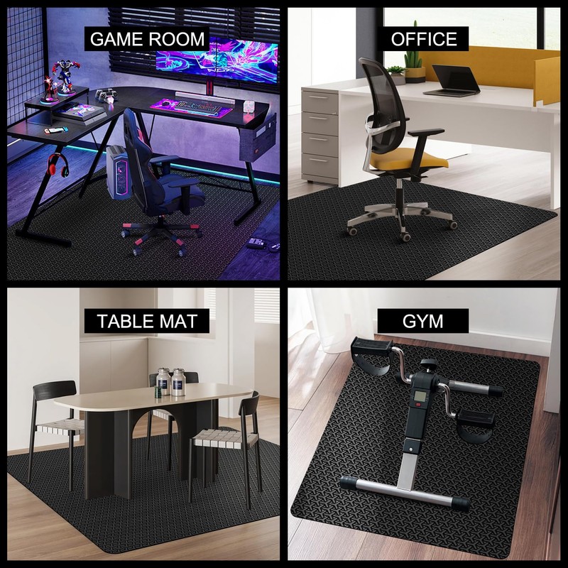 Office Chair Mat for Hard Floor, 50"x60" Large Computer Chair