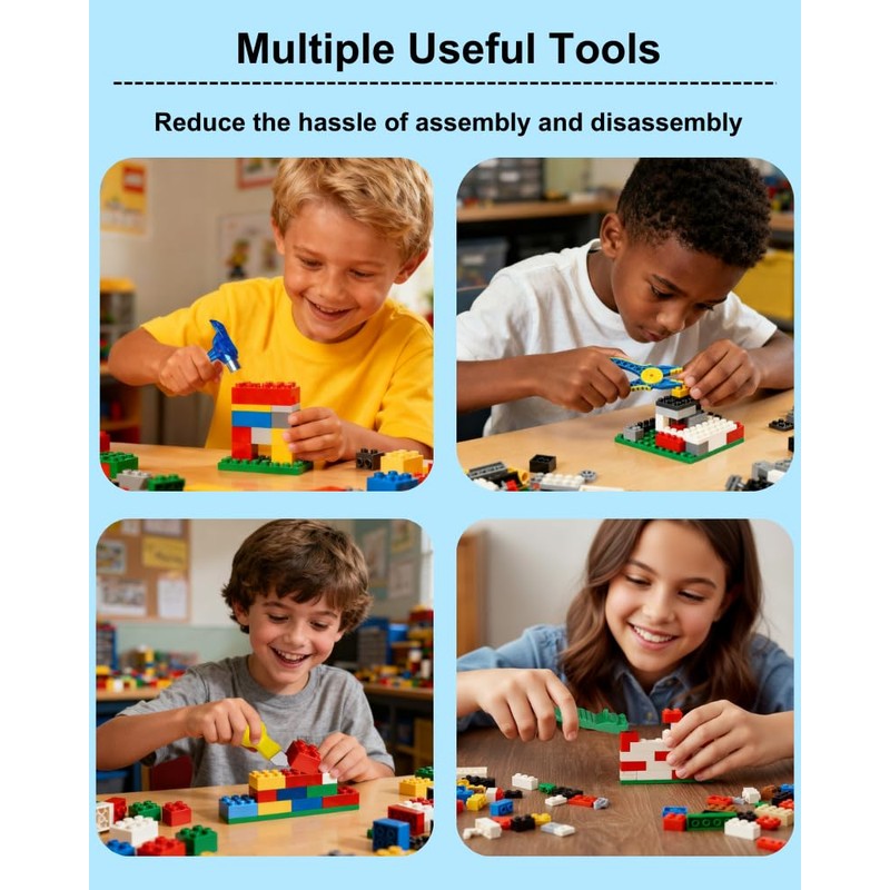 15PCS Remover Building Blocks Tool Kit - 3 PCS Brick