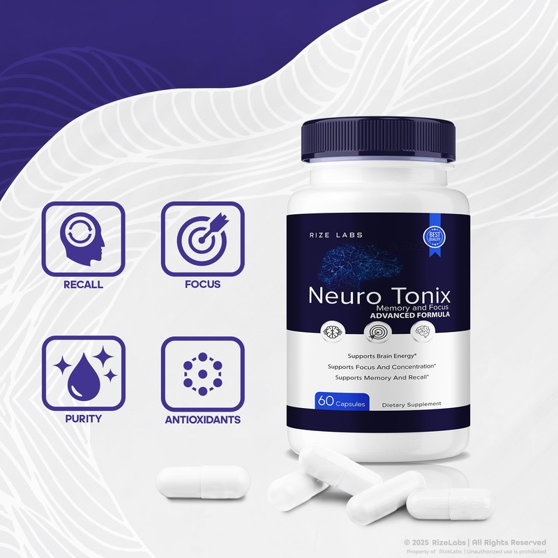 rize labs - Neuro Tonix Advanced Formula Capsules for Memory