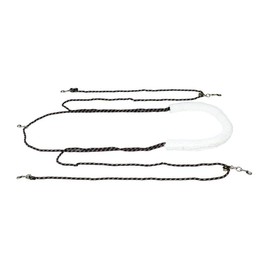 HORZE Adjustable Horse Training and Lunging Aid with Rear Fleece Cover - Navy/Red - Horse