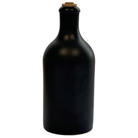 Oil Bottle 500 ml Oil Dispenser Stoneware Black with Spout Bottle Made in Germany