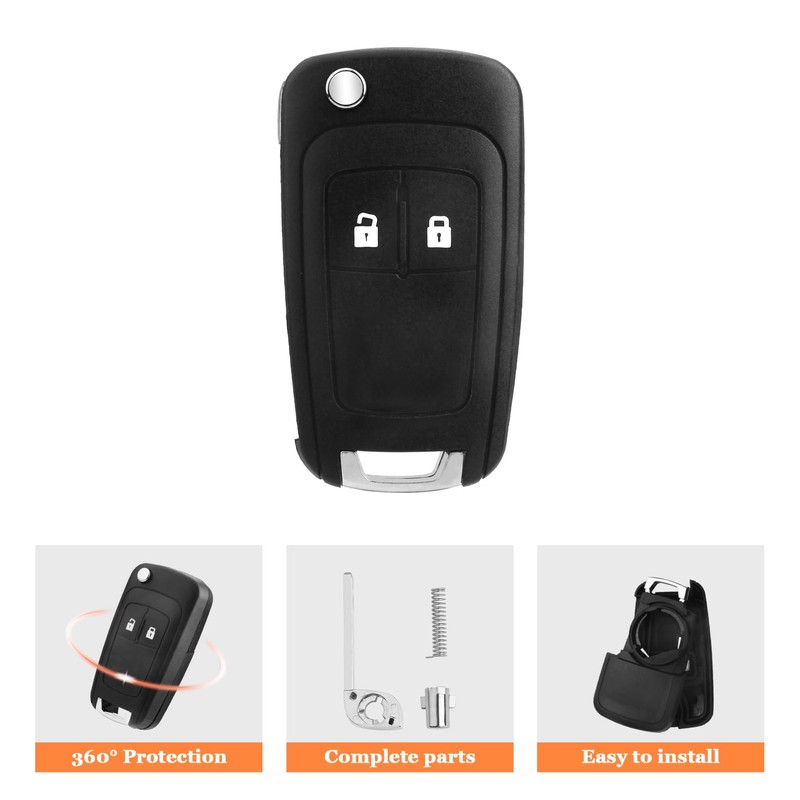 FT FUNTOR Suitable for 2 keys Vauxhall key replacement housing