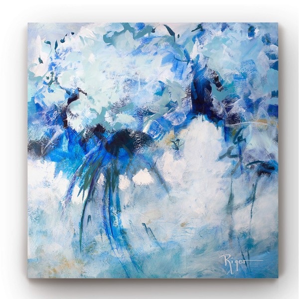 Renditions Gallery Wall Art Paintings for Home Decor Hydrangeas on