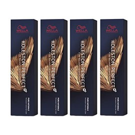 4 x Wella Koleston Perfect ME+ 4/0 medium brown, 60 ml