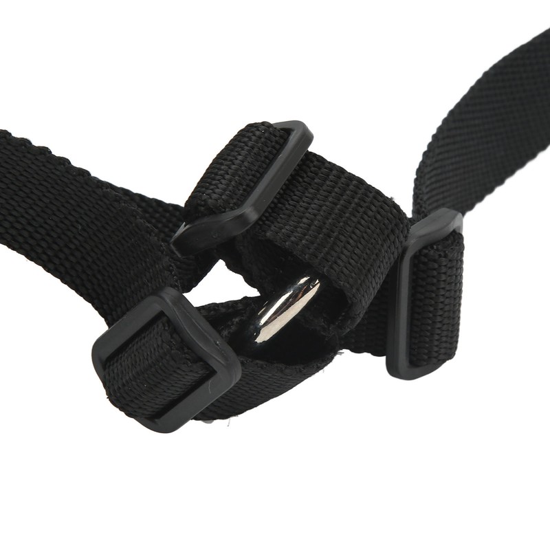 Black Horse Grazing Muzzle Easy Breathe Horse Mouth Cover with
