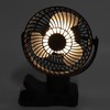 Portable Clip On Fan 4000mah Rechargeable Desktop Fan with LED