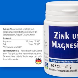 Pharma-Peter Zinc and Magnesium, 60 Capsules