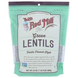 Bob's Red Mill Petite French Green Lentils, 24 Ounce (Pack of 2)