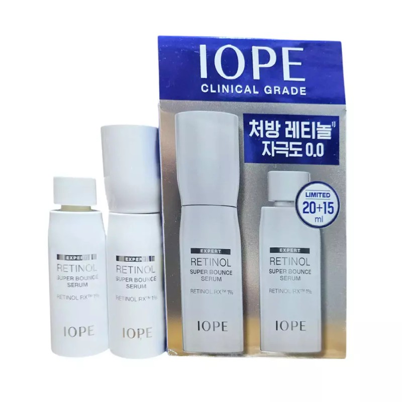 IOPE 아이오페 레티놀 슈퍼 바운스 세럼 20ml+15ml /초밀도탄력세럼 IOPE Retinol