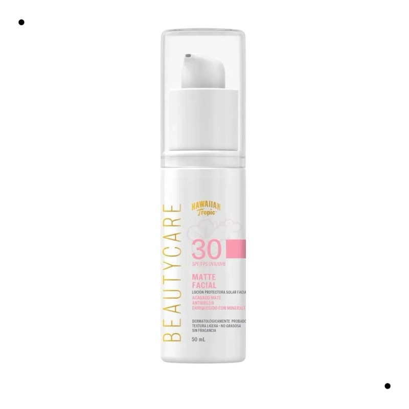 Protector Solar Facial Beauty Care Matte FPS 30 Loción 50ml