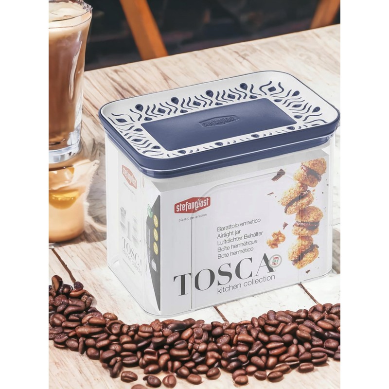 Stefanplast Boîte Tosca Bleu (10.2 x 12 x 15.3 cm)