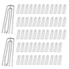 Pack of 60 curtain hooks, metal, stainless steel curtain hooks,
