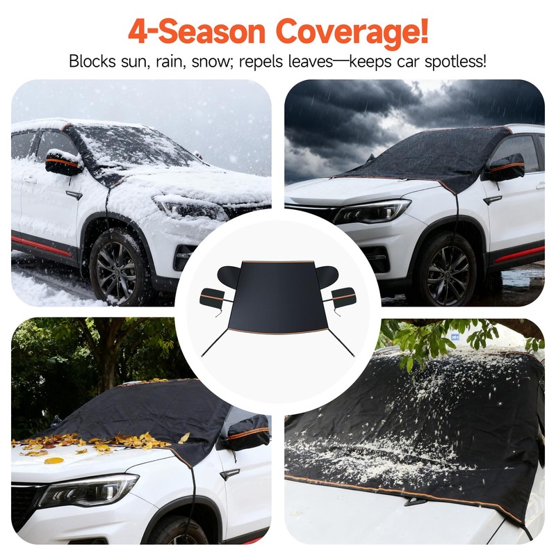 WEAREN Windshield Cover for Ice and Snow Heavy Duty Car