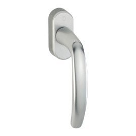 Hoppe Window Handle Secustik Atlanta- 7 x 37 mm Square, Silver, 2326338