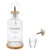 BONLONG Glass Mouthwash Dispenser for Bathroom, Clear