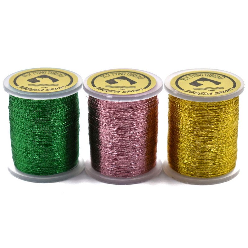 20PCS Metallic Yarn Thread for Steelhead or Body of Nymph