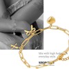 ANOBLEJRY Bracelet for Women 14K Gold Plated Dainty Chain Simple
