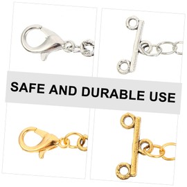 Hohopeti Multi Strand Necklace Chain Connectors Lobster Clasps for Jewelry Making Jewelry Connector Clasp DIY Accessory