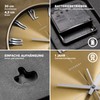 GOODERY Radio-Controlled Wall Clock, Diameter 30 cm, Quiet 3D, Large,