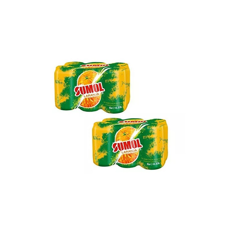 SUMOL Portuguese Sparkling Orange Beverage 12oz  (2 pack)