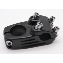 Fhrrad Vorbauten Aluminium Fahrrad Vorbau BMX-Vorbau 40mm 22,2 mm/28,6 mm Klemmung Freestyle/Dirtjump Bikes Schwarz/Silber (Schwarz)