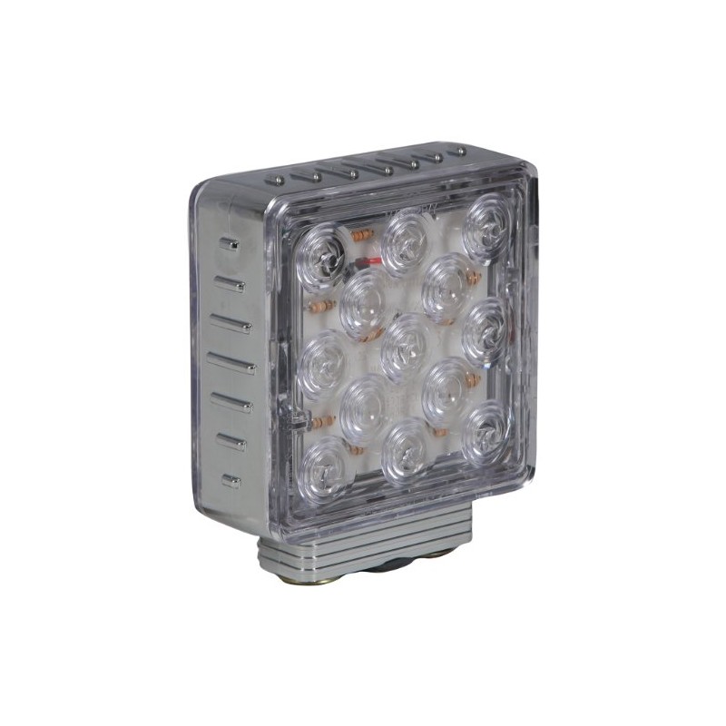 Maxxima M42363RYCL Chrome Right Hand Double Post Square Pedestal Light