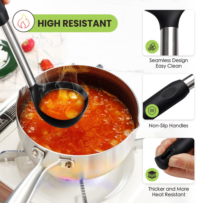 Fyvva Large Cooking Utensils Set, 35 Pcs Kitchen Utensils Set