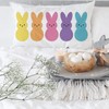 Ogiselestyle Easter Bunny Peeps Lumbar Throw Pillow Cover, 12 x