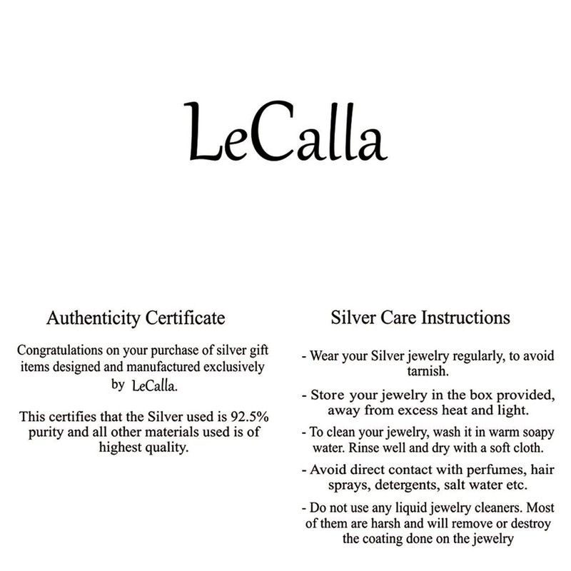 LeCalla 925 Sterling Silver Italian Pearl Station Chain Necklace for