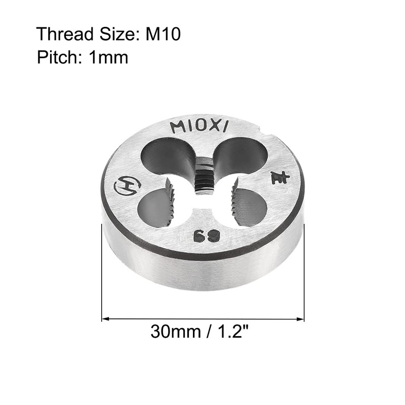 sourcing map Metric Round Die Machines Left Hand Thread Alloy