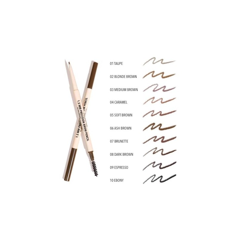 Moira Lápiz para cejas Precision Brow Pencil (007, Brunette)