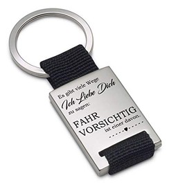 Lieblingsmensch Key Ring Model: Es gibt viele Wege ich Liebe Dich zu sagen: Fahr vorsichtig, Textile, Unit size, Classic