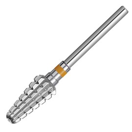 ERUIKA Tungsten Carbide Tornado Nail Drill Bits,3/32'' Two Way Safety Use Efile Multi-function Bits,Suitable Fast Remove for Acrylic Gels Manicure Pedicure Rotary Tools (Silver, Double Coarse - 2XC)