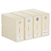 TRZZ 4-Pack Bed Sheet Organizers and Storage, Foldable Linen Bins