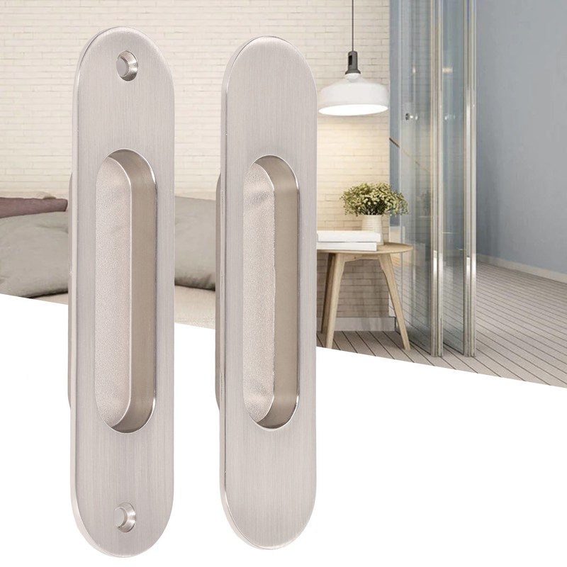 Sliding Door Handles Set Smoothing Surfaces Aluminum Alloy Closet Door