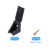 uxcell 100 Pcs 90 Degree Plastic Corner Braces, 20x17x20mm Shelf