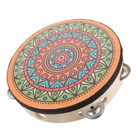 Abaodam Beginner Boys and Girls Hand Tambourine Hand Drums for Boy Girl Musical Instrument Drum Held Tambourine