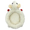 Multipet Lamb Chop Bed for Dogs, White, 27.0" L x