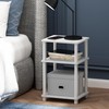 Furinno Just 3-Tier Turn-N-Tube End Table / Side Table /