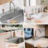 20''x4.8''Long Stone Faucet Mat for Kitchen Sink,Diatomite Quick Dry Kitchen