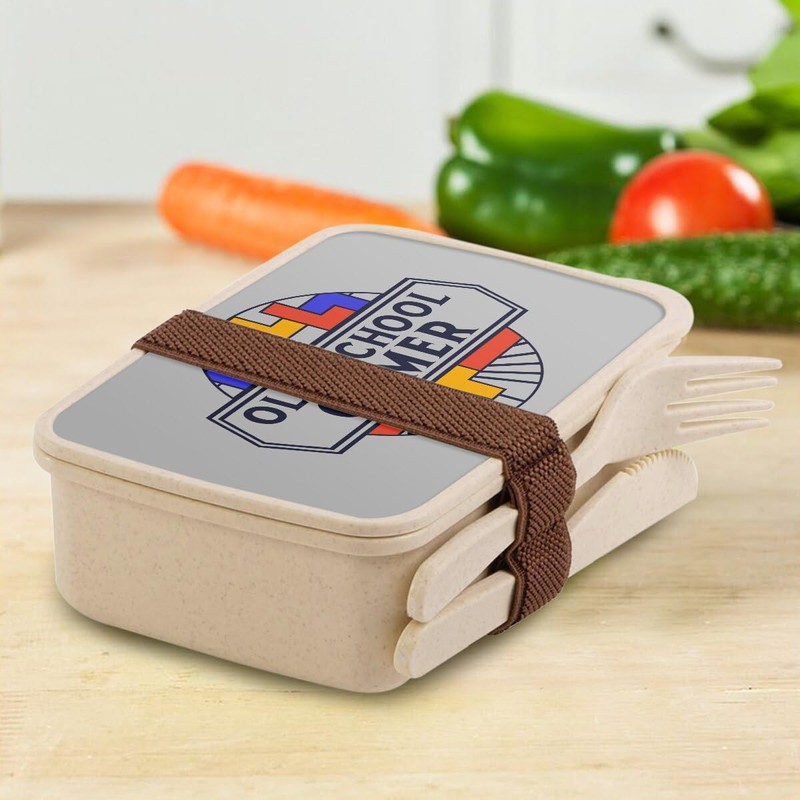 Fabulous Lunch Box - Lunch Box with Cutlery Grey -